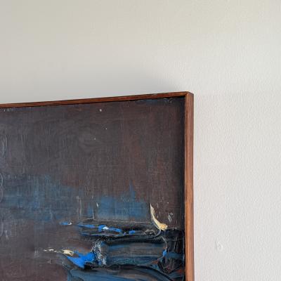 Francois Arnal Tes Yeux Mouill s Lyrical Abstraction Oil on Canvas by Fran ois Arnal