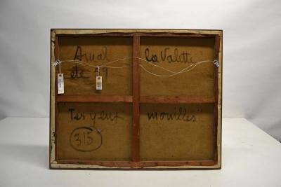 Francois Arnal Tes Yeux Mouill s Lyrical Abstraction Oil on Canvas by Fran ois Arnal