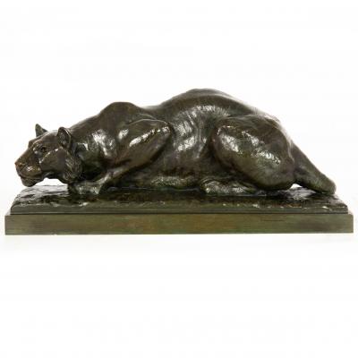 Francois Auguste Hippolyte Peyrol Crouching Tiger Francois Auguste Hippolyte Peyrol