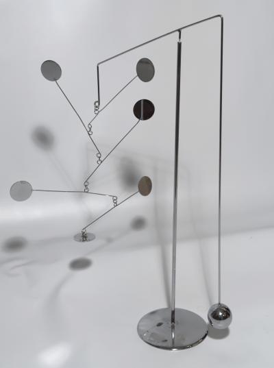 Francois Collette Mobile stabile in chrome plated steel Fran ois Collette France 1970
