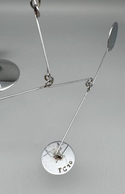 Francois Collette Mobile stabile in chrome plated steel Fran ois Collette France 1970