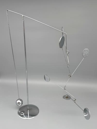 Francois Collette Mobile stabile in chrome plated steel Fran ois Collette France 1970