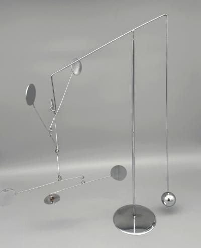 Francois Collette Mobile stabile in chrome plated steel Fran ois Collette France 1970