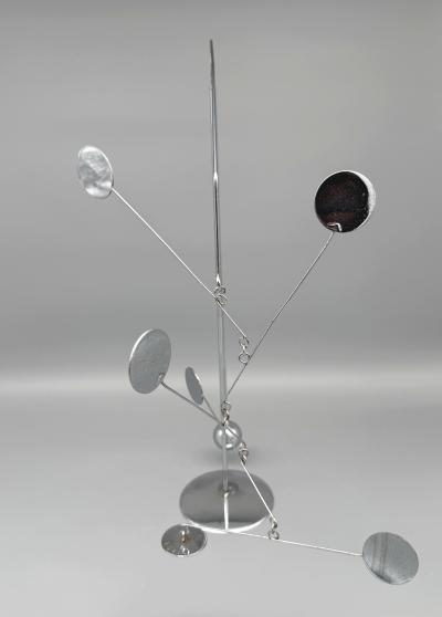 Francois Collette Mobile stabile in chrome plated steel Fran ois Collette France 1970