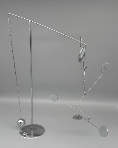 Francois Collette Mobile stabile in chrome plated steel Fran ois Collette France 1970