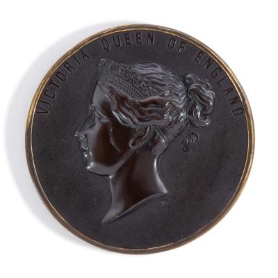 Francois Lepage Set of 11 19th century Bois Durci portrait roundels