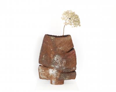 Francois Marechal Francois Marechal French Wood Fired Ceramic Vase La Borne c2000