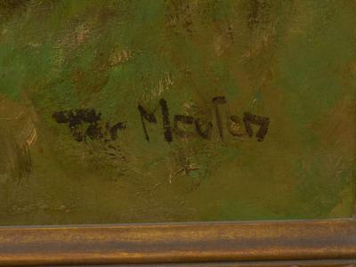 Francois Pieter Ter Meulen Shepherd w Sheep Barbizon Painting by Francois Ter Meulen Dutch 1843 1927 