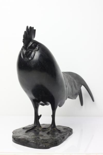 Francois Pompon Bronze Sculpture of a Rooster by Fran ois Pompon Coq Dormant 1923 France