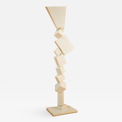 Francois Salem White Cube Floor Lamp