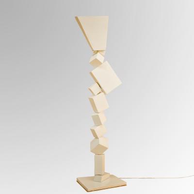 Francois Salem White Cube Floor Lamp