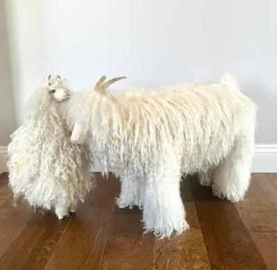 Francois Xavier Lalanne Pair of French Mid Century Sheep Sculptures in Style of Francois Xavier Lalanne