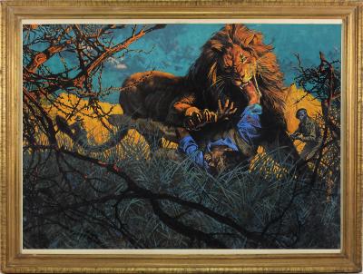 Frank C McCarthy A Lion Mangled Me A Man Eating Lion