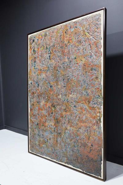 Frank Faulkner Large Frank Faulkner 1946 2008 Mixed Media on Linen in Frame