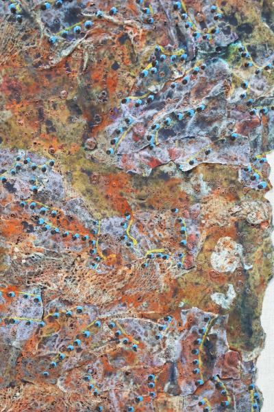 Frank Faulkner Large Frank Faulkner 1946 2008 Mixed Media on Linen in Frame