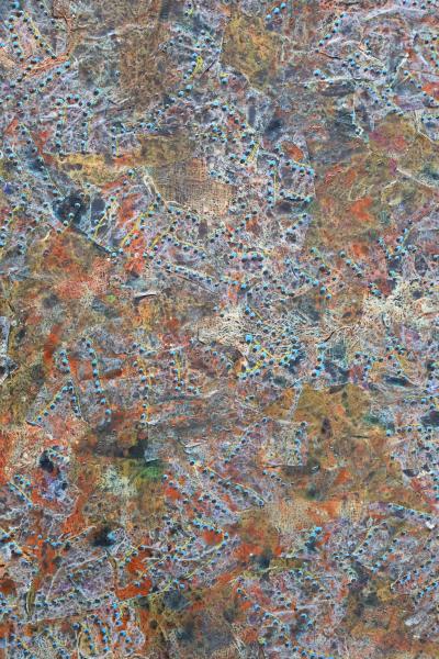 Frank Faulkner Large Frank Faulkner 1946 2008 Mixed Media on Linen in Frame