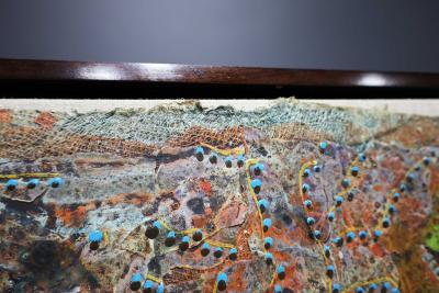 Frank Faulkner Large Frank Faulkner 1946 2008 Mixed Media on Linen in Frame