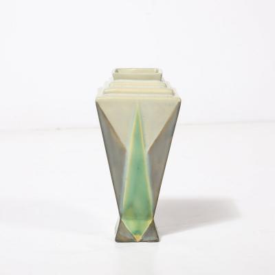 Frank Ferrell Art Deco Roseville Futura The Torch Ceramic Vase by Frank Ferrell