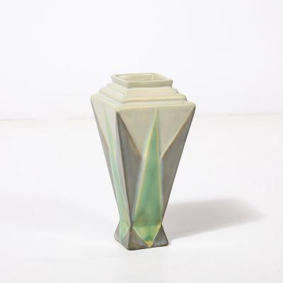 Frank Ferrell Art Deco Roseville Futura The Torch Ceramic Vase by Frank Ferrell