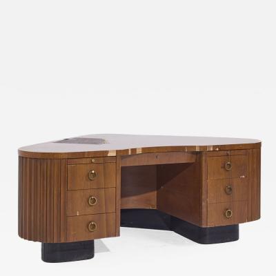 Frank Fletcher Frank Fletcher for Fletcher California Aviation Mid Century Executive Desk