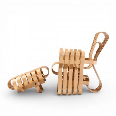 Frank Gehry Frank Gehry for Knoll Mid Century Power Play Chair and Ottoman