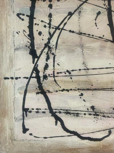 Frank Kline MONUMENTAL MODERN BLACK AND WHITE SPLATTER PAINTING