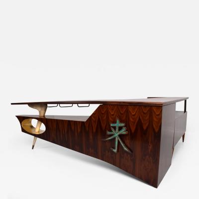 Frank Kyle Sensational Frank Kyle Pepe Mendoza Exotic Desk Dry Bar Mexico Modernism 1950s