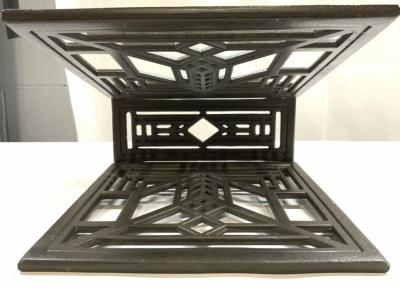 Frank Lloyd Wright FRANK LLOYD WRIGHT STYLE PATINATED METAL MAGAZINE RACK