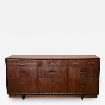 Frank Lloyd Wright Frank Lloyd Wright Mahogany 11 Drawer Dresser Henredon Heritage 1955