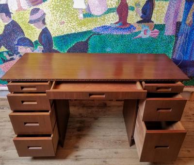 Frank Lloyd Wright Frank Lloyd Wright Mahogany Desk Henredon Heritage Taliesin 1955 56