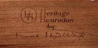 Frank Lloyd Wright Frank Lloyd Wright Taliesin Mahogany Desk Typing Table Heritage Henredon 1955