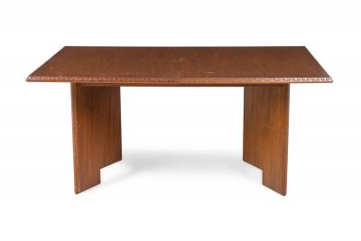 Frank Lloyd Wright Frank Lloyd Wright Taliesin Mid Century American Mahogany Extension Dining Table