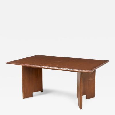 Frank Lloyd Wright Frank Lloyd Wright Taliesin Mid Century American Mahogany Extension Dining Table
