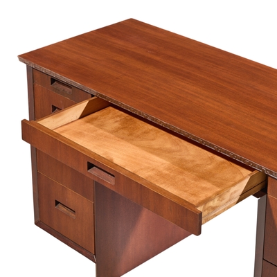 Frank Lloyd Wright Frank Lloyd Wright Taliesin Mid Century Mahogany Desk