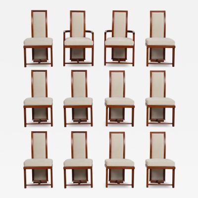 Frank Lloyd Wright Frank Lloyd Wright for Henredon Set of Twelve Taliesin Dining Chairs