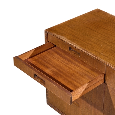 Frank Lloyd Wright Frank Lloyd Wright for Henredon Taliesin 11 Drawer Mahogany Lowboy Dresser