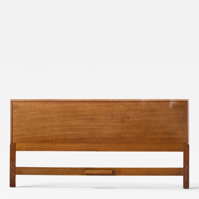 Frank Lloyd Wright Frank Lloyd Wright for Henredon Taliesin Mid Century Mahogany King Headboard