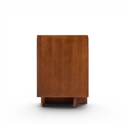 Frank Lloyd Wright Frank Lloyd Wright for Henredon Taliesin Mid Century Mahogany Nightstands Pair