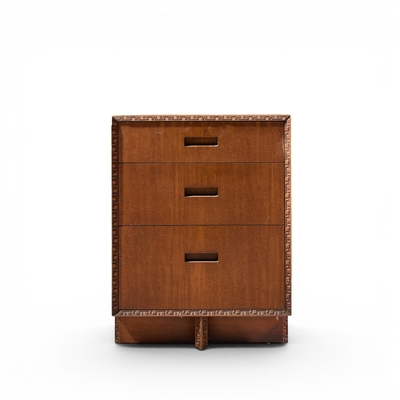 Frank Lloyd Wright Frank Lloyd Wright for Henredon Taliesin Mid Century Mahogany Nightstands Pair