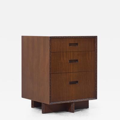 Frank Lloyd Wright Frank Lloyd Wright for Heritage Henredon Taliesin MCM Mahogany Nightstand