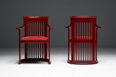 Frank Lloyd Wright Japanese Dining Set in the Style of Frank Lloyd Wright Belgium 1940s