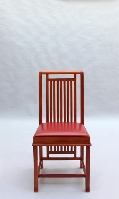 Frank Lloyd Wright Pair of Frank Lloyd Wright Coonley 2 Chairs Cassina Edition