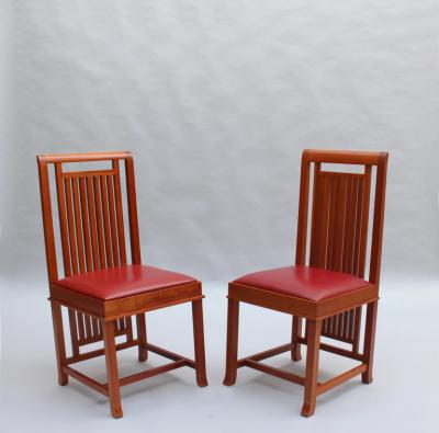 Frank Lloyd Wright Pair of Frank Lloyd Wright Coonley 2 Chairs Cassina Edition
