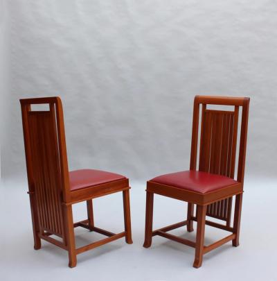 Frank Lloyd Wright Pair of Frank Lloyd Wright Coonley 2 Chairs Cassina Edition