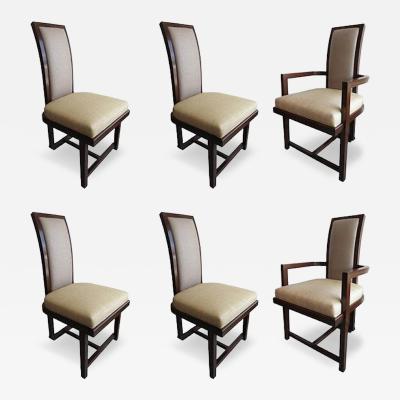 Frank Lloyd Wright Set of 6 Frank Lloyd Wright Taliesin Collection Mahogany Dining Chairs