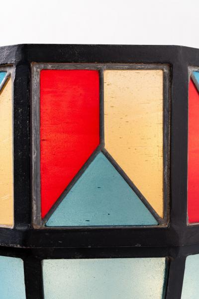 Frank Lloyd Wright Stain glass Sconce by Frank Lloyd Wright