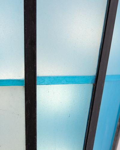 Frank Lloyd Wright Stain glass Sconce by Frank Lloyd Wright