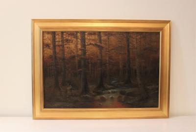 Frank Peters Sauerwein Autumn Forest Oil on Canvas