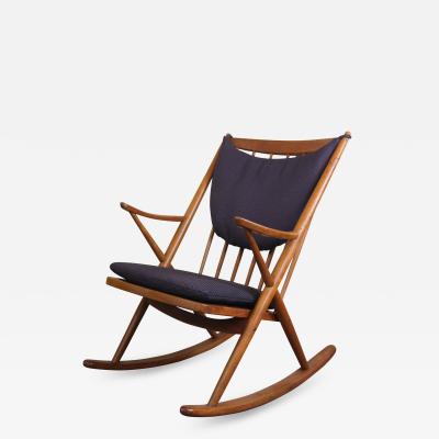 Frank Reenskaug Danish Rocking Chair By Frank Reeskaug for Brahmin Mobler