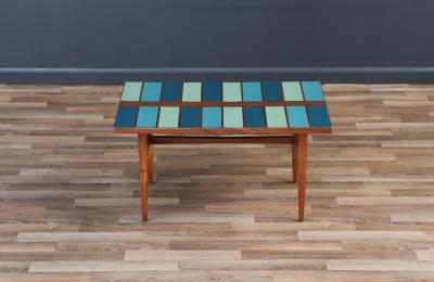 Frank Rohloff Frank Rohloff Multi Blue Color Top Coffee Table